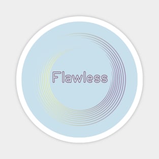 Flawless: a funky k pop inspired elegant design Magnet